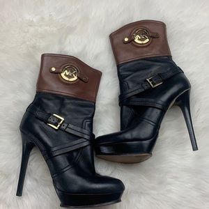 Micheal kors 2 tone Stockard bootie